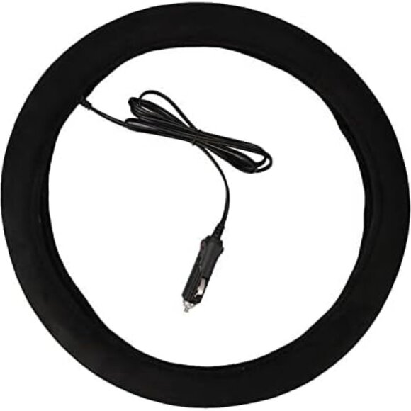 Heated Steering Wheel Cover Black - Picture 4 of 4